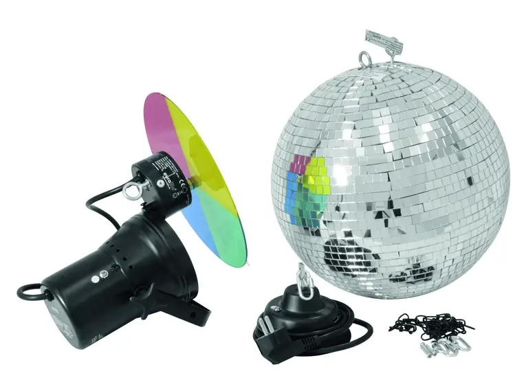 EUROLITE Mirror ball set 30cm with pinspot 